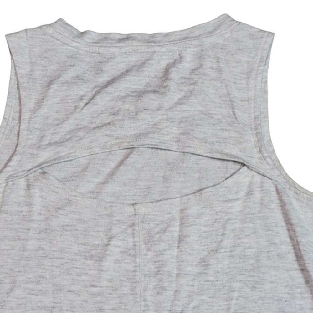 Athleta Women's Heather Gray Cutaway Sweatshirt Style Tunic  Shirt Size Small - Picture 3 of 3